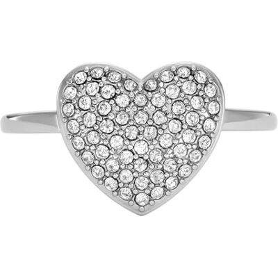 Fossil Damring Sadie Glitz Heart Statement rostfritt stål, JF046770409, Rostfritt stål, Ingen ädelsten Fossil Damring Sadie Glitz Heart Statement rostfritt stål, JF046770409, Rostfritt stål, Ingen ädelsten