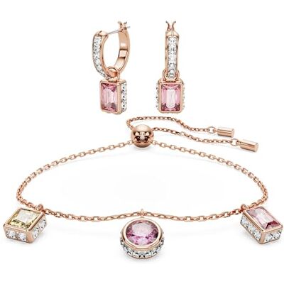 Swarovski Stilla armband, olika slipar, rosa, roséguld-legeringslager, One Size, Kristaller, roséguld, zirkonia, Kristall Swarovski Stilla armband, olika slipar, rosa, roséguld-legeringslager, One Size, Kristaller, roséguld, zirkonia, Kristall
