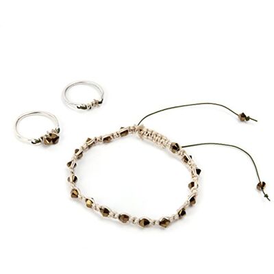Beads Direct Pärlor direkt oliv macramé knutna ringar kit, annat, grön, 23 x 15,5 x 2,54 cm Beads Direct Pärlor direkt oliv macramé knutna ringar kit, annat, grön, 23 x 15,5 x 2,54 cm