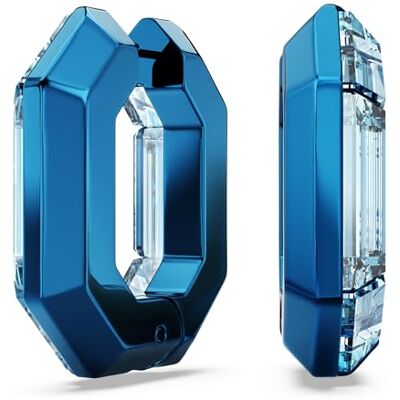 Swarovski Lucent hoop örhängen, Octagon form, Small, Blue Swarovski Lucent hoop örhängen, Octagon form, Small, Blue