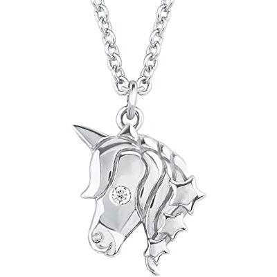 s.Oliver halsband med hänge 925 sterling silver barnhalsband för flickor, med cubic zirconia synth, 37+3 cm, silver, enhörning, Kommer i smycken presentförpackning, 2018520 s.Oliver halsband med hänge 925 sterling silver barnhalsband för flickor, med cubic zirconia synth, 37+3 cm, silver, enhörning, Kommer i smycken presentförpackning, 2018520