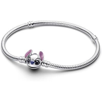 PANDORA Disney Stitch ormarmband i sterlingsilver, från Disney-kollektionen, längd: 16 cm, 593738C01-16, 593738C01-16, Sterlingsilver, Ingen ädelsten PANDORA Disney Stitch ormarmband i sterlingsilver, från Disney-kollektionen, längd: 16 cm, 593738C01-16, 593738C01-16, Sterlingsilver, Ingen ädelsten