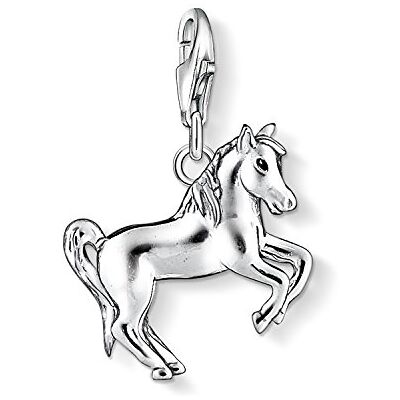 THOMAS SABO Dam berlock häst berlock klubb 925 sterlingsilver 1074-007-12, 925 sterlingsilver, kalltemail, utan sten THOMAS SABO Dam berlock häst berlock klubb 925 sterlingsilver 1074-007-12, 925 sterlingsilver, kalltemail, utan sten