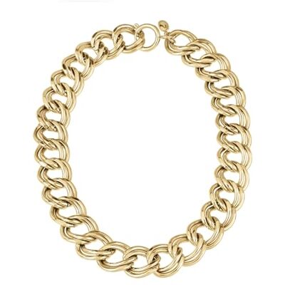 Breil Hyper Kette aus poliertem goldfarbenem IP-Stahl, Max. Länge: 46.5 cm, TJ3043 Breil Hyper Kette aus poliertem goldfarbenem IP-Stahl, Max. Länge: 46.5 cm, TJ3043