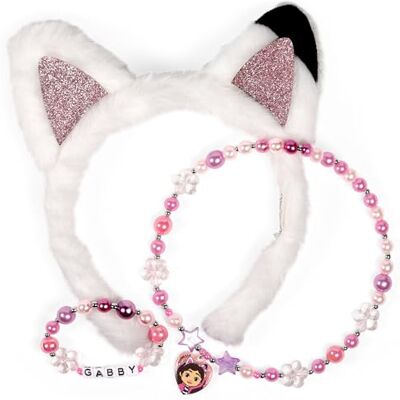 CERDÁ LIFE'S LITTLE MOMENTS Gabby's Dollhouse smycken set för barn med 3 delar halsband, armband och ringset för flickor Gabby-fans CERDÁ LIFE'S LITTLE MOMENTS Gabby's Dollhouse smycken set för barn med 3 delar halsband, armband och ringset för flickor Gabby-fans