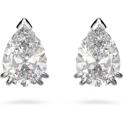 Swarovski Millenia örhängen, Päronslipad, Vit, Rhodiumpläterad Swarovski Millenia örhängen, Päronslipad, Vit, Rhodiumpläterad