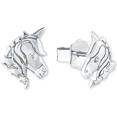 s.Oliver örhängen 925 sterling silver barn örhängen för flickor, med cubic zirconia synth, 0,9 cm, silver, enhörning, Kommer i smycken presentförpackning, 2018519 s.Oliver örhängen 925 sterling silver barn örhängen för flickor, med cubic zirconia synth, 0,9 cm, silver, enhörning, Kommer i smycken presentförpackning, 2018519