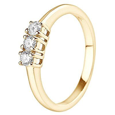 & You Women Eternity Tre-Stensring AMZ-9BJ TRI-024/48, Metall, Diamant & You Women Eternity Tre-Stensring AMZ-9BJ TRI-024/48, Metall, Diamant