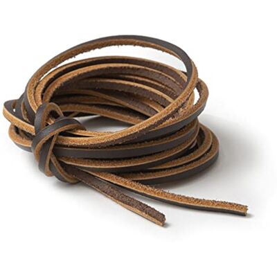 IPEA Läderband för skor, accessoarer, mode – 3 meter lång – fyrkantiga läderskosnören premium äkta läderskapelser, armband – färg mörkbrun IPEA Läderband för skor, accessoarer, mode – 3 meter lång – fyrkantiga läderskosnören premium äkta läderskapelser, armband – färg mörkbrun