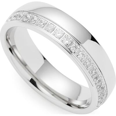 JEWELS BY LEONARDO Leonardo Jewels ring briljant, bandring av rostfritt stål, storlek 20 (63), infattade zirkoniastenar, damsmycke present, 023513, Rostfritt stål, Ingen ädelsten JEWELS BY LEONARDO Leonardo Jewels ring briljant, bandring av rostfritt stål, storlek 20 (63), infattade zirkoniastenar, damsmycke present, 023513, Rostfritt stål, Ingen ädelsten
