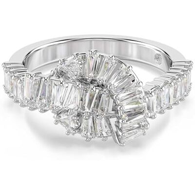 Swarovski Matrix Ring Vit, Rodiumpläterad Swarovski Matrix Ring Vit, Rodiumpläterad