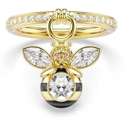 Swarovski Idyllia motivring, Blandade snitt, Bee, Flerfärgad, Guldfärgad Swarovski Idyllia motivring, Blandade snitt, Bee, Flerfärgad, Guldfärgad