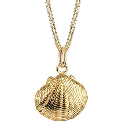 Elli damkedja med hänge mussla maritim 925 silver – 0101392615, 45, fasettad slipning, Ingen ädelsten Elli damkedja med hänge mussla maritim 925 silver – 0101392615, 45, fasettad slipning, Ingen ädelsten