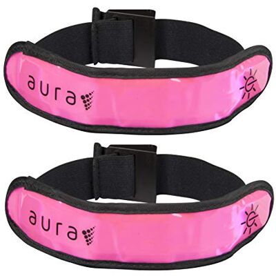 Aura LED löpararmband armband armband rosa, en storlek Aura LED löpararmband armband armband rosa, en storlek