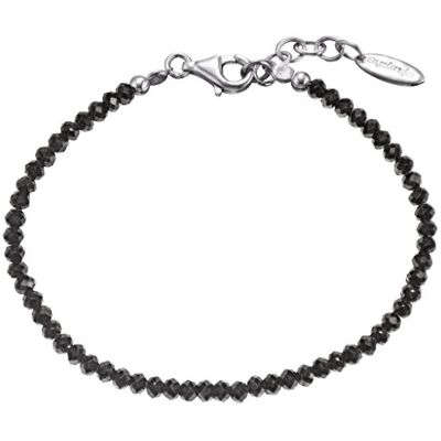 Engelsrufer Black Spinel Armband für Damen rhodiniertes 925er-Sterlingsilber Länge 18 cm + 2 cm Engelsrufer Black Spinel Armband für Damen rhodiniertes 925er-Sterlingsilber Länge 18 cm + 2 cm