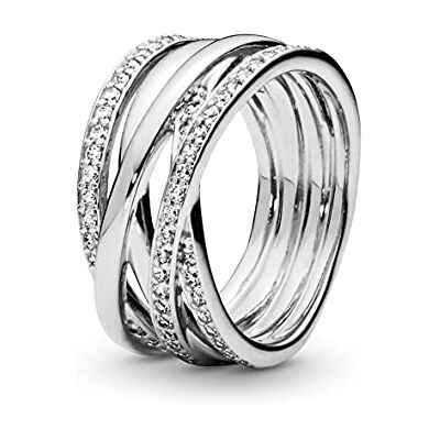 PANDORA Damen-Ring 925 Silber Zirkonia weiß Gr. 58 (18.5) 190919CZ-58 PANDORA Damen-Ring 925 Silber Zirkonia weiß Gr. 58 (18.5) 190919CZ-58