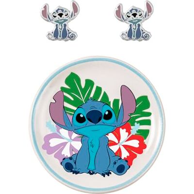 Disney Stitch örhängen och prydnadsbricka smycken maträtt presentset SF00678L.PH Disney Stitch örhängen och prydnadsbricka smycken maträtt presentset SF00678L.PH