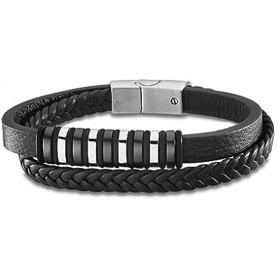 Lotus Armband för män 316L rostfritt stål utsökt designarmband, bekvämt och vattentätt herrarmband svart 220,00 mm LS2102-2/1 födelsedag fars dag present Lotus Armband för män 316L rostfritt stål utsökt designarmband, bekvämt och vattentätt herrarmband svart 220,00 mm LS2102-2/1 födelsedag fars dag present