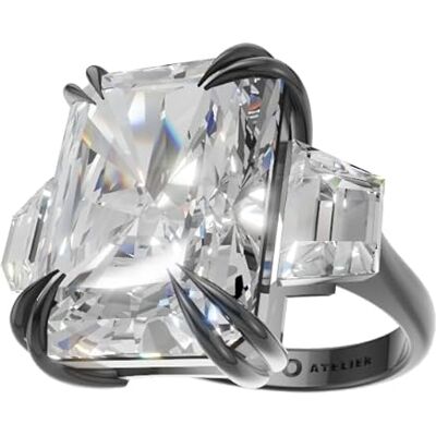 Mr O Atelier Karan Karan Ring GUN METALLER Vit 8 Mr O Atelier Karan Karan Ring GUN METALLER Vit 8