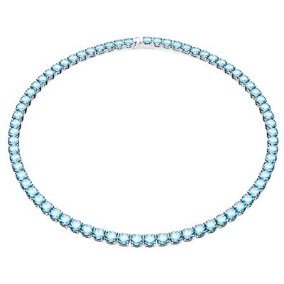 Swarovski Matrix Tennishalsband, blå rundskurna kristaller och Rhodiumpläterad, från Matrix Collection Swarovski Matrix Tennishalsband, blå rundskurna kristaller och Rhodiumpläterad, från Matrix Collection