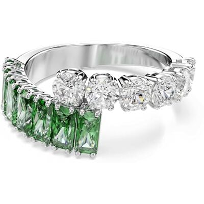 Swarovski Matrix Ring Grön, Rodiumpläterad Swarovski Matrix Ring Grön, Rodiumpläterad