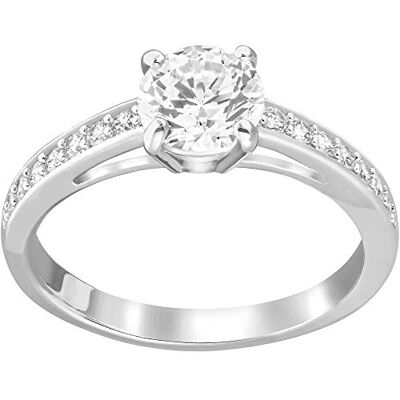 Swarovski Attract-ring, Rundskuren, Pavé, Vit, Rhodiumpläterad Swarovski Attract-ring, Rundskuren, Pavé, Vit, Rhodiumpläterad