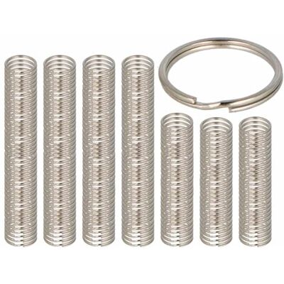 INNSPIRO Dubbel ring för nyckelring i silver metall diamant 30 mm (26 mm) 240u. INNSPIRO Dubbel ring för nyckelring i silver metall diamant 30 mm (26 mm) 240u.