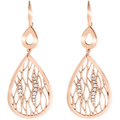 Orphelia Damörhängen örhängen 925 silver delvis förgylld zirkonia vit briljantslipad ZO-7188/RG, Sterlingsilver, Kubisk zirkonia Orphelia Damörhängen örhängen 925 silver delvis förgylld zirkonia vit briljantslipad ZO-7188/RG, Sterlingsilver, Kubisk zirkonia