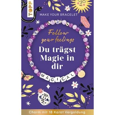 TOPP Follow your Feelings Make your bracelet Schmuckset Magical VE, 10 Ex.: Anleitung und Material für ein Armband. Mit gestalteter Geschenkkarte TOPP Follow your Feelings Make your bracelet Schmuckset Magical VE, 10 Ex.: Anleitung und Material für ein Armband. Mit gestalteter Geschenkkarte