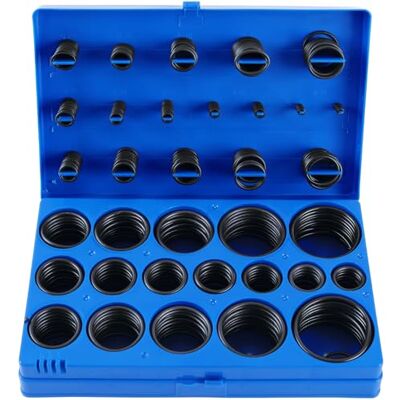 TECPO O-ring gummitätningssortiment, 3–50 mm, 419 delar, tätningsring tätningsringar tätningsgummi TECPO O-ring gummitätningssortiment, 3–50 mm, 419 delar, tätningsring tätningsringar tätningsgummi