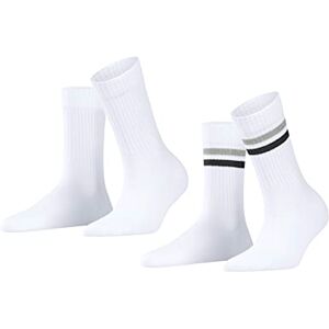 ESPRIT Dam Tennis Stripe 2-pack strumpor hållbar ekologisk bomull tunn enfärgad 2 par, Vit (Woolwhite 2070), 39-42 EU ESPRIT Dam Tennis Stripe 2-pack strumpor hållbar ekologisk bomull tunn enfärgad 2 par, Vit (Woolwhite 2070), 39-42 EU