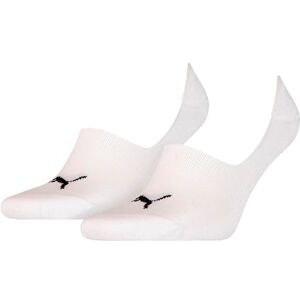 PUMA Herrar Footie Strumpor, Vit, 39-42, Paket med 2 PUMA Herrar Footie Strumpor, Vit, 39-42, Paket med 2