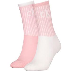 Calvin strumpor kvinnor strumpa 2P glansigt ribbat, Rosa/vit, 75-77 EU Calvin strumpor kvinnor strumpa 2P glansigt ribbat, Rosa/vit, 75-77 EU