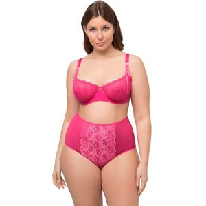 Ulla Popken Underwired Non-Padded Bra, Lace, Straps Dam BH, Hibiskus rosa, 85C Ulla Popken Underwired Non-Padded Bra, Lace, Straps Dam BH, Hibiskus rosa, 85C