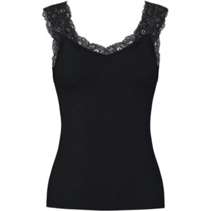 PIECES Damer Pcbarbera Lace Noos Bc Top, svart, S PIECES Damer Pcbarbera Lace Noos Bc Top, svart, S