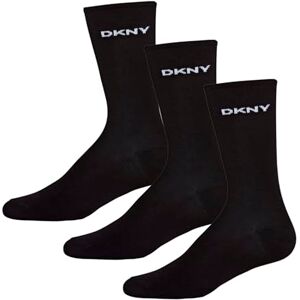 DKNY Damstrumpor, 100% bomull Smart Designer långa ankelstrumpor, 3-pack, vit, en storlek DKNY Damstrumpor, 100% bomull Smart Designer långa ankelstrumpor, 3-pack, vit, en storlek