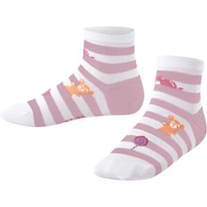 FALKE unisex barn sneakerstrumpor randiga Jellies K Sn bomull kort mönstrad 1 par, vit vit 2008, 23–26 FALKE unisex barn sneakerstrumpor randiga Jellies K Sn bomull kort mönstrad 1 par, vit vit 2008, 23–26