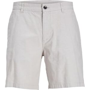 JACK & JONES Jpstace Jjsummer linne Blend Short Sn, Crockery/detalj: melerad, M JACK & JONES Jpstace Jjsummer linne Blend Short Sn, Crockery/detalj: melerad, M