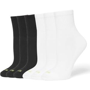 HUE Damstrumpor (6-pack), Svart och vit, 6 par, one size HUE Damstrumpor (6-pack), Svart och vit, 6 par, one size