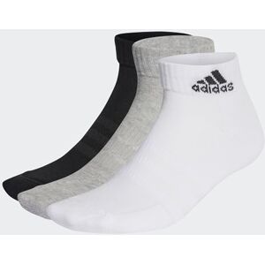 adidas Unisex Vuxen Cushioned Sportswear Ankle Socks 3 Pairs, Medium Grey Heather / White / Black, 6.5-8 adidas Unisex Vuxen Cushioned Sportswear Ankle Socks 3 Pairs, Medium Grey Heather / White / Black, 6.5-8