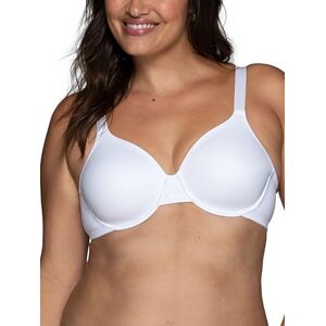 Vanity Fair Minimizer BH för kvinnor med ryggutjämning, minimerar bröstlinje upp till 3,8 cm, ej vadderade kupor upp till höjd, Bygel – vit, 90D Vanity Fair Minimizer BH för kvinnor med ryggutjämning, minimerar bröstlinje upp till 3,8 cm, ej vadderade kupor upp till höjd, Bygel – vit, 90D