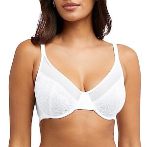 Bali One Smooth U Spets Minimizer, Underwire Full-Coverage Convertible BH, ogenomskinlig för kvinnor, Vit, 90D Bali One Smooth U Spets Minimizer, Underwire Full-Coverage Convertible BH, ogenomskinlig för kvinnor, Vit, 90D