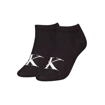 Calvin strumpor kvinnor sneaker 2P monogram, Svart, 75-77 EU Calvin strumpor kvinnor sneaker 2P monogram, Svart, 75-77 EU