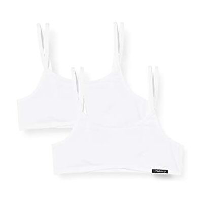 Skiny Flicka bustier (2-pack), Vit, 152 cm Skiny Flicka bustier (2-pack), Vit, 152 cm