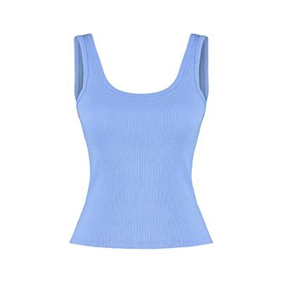 Trendyol Dam normal passform bas rund hals stickad singlet, lila, M, Lila, M Trendyol Dam normal passform bas rund hals stickad singlet, lila, M, Lila, M