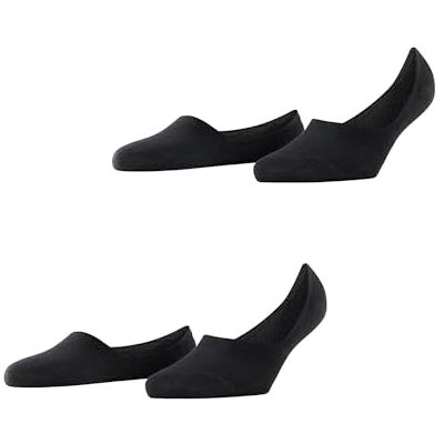 Burlington Dam Everyday 2-Pack ventilerande osynliga strumpor bomull medium urringning anti-glidsystem häl glider inte in i den enade fina skon flerpack set med 2 par, Svart (svart 3000), 41-42 Burlington Dam Everyday 2-Pack ventilerande osynliga strumpor bomull medium urringning anti-glidsystem häl glider inte in i den enade fina skon flerpack set med 2 par, Svart (svart 3000), 41-42