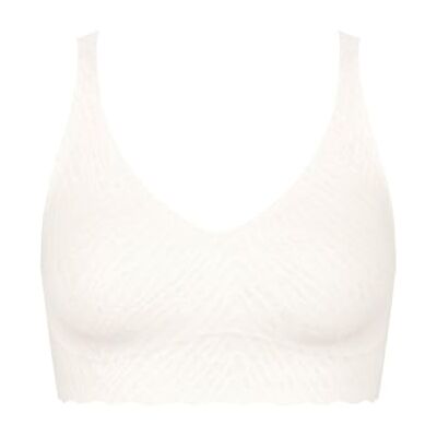 Sloggi Bralette BH för kvinnor, Zero Feel Bliss, Silke vit, XS Sloggi Bralette BH för kvinnor, Zero Feel Bliss, Silke vit, XS