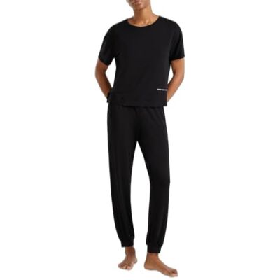 United T-shirt 36MX3M07A Toppdel av Pyjamas, Svart, S Dam, Svart, S United T-shirt 36MX3M07A Toppdel av Pyjamas, Svart, S Dam, Svart, S