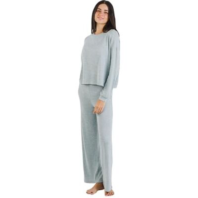 TRAMAS+ Pyjamas för kvinnor, Angorina pyjamas för kvinnor, långärmad topp och byxor set med justerbar midja varm, damset, Himmelsblå, XL TRAMAS+ Pyjamas för kvinnor, Angorina pyjamas för kvinnor, långärmad topp och byxor set med justerbar midja varm, damset, Himmelsblå, XL