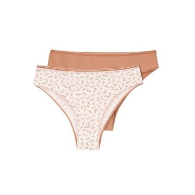 Dagi Kvinnors Multi Colour 2-pack normal midja Brazillian, flerfärgad färg, XS, Mångfärgad, XS Dagi Kvinnors Multi Colour 2-pack normal midja Brazillian, flerfärgad färg, XS, Mångfärgad, XS